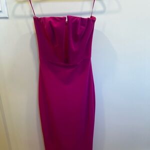 Dress the Population Pink Strapless Bodycon Dress